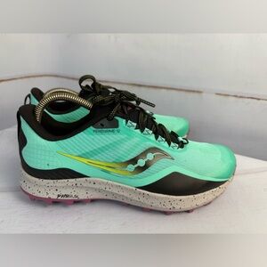 Saucony Women’s Peregrine 12 Trail Sneaker Size 10 Mint Green S10737-26